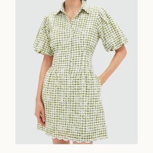 Tuckernuck Embroidered Gingham Delaney Dress - NWT